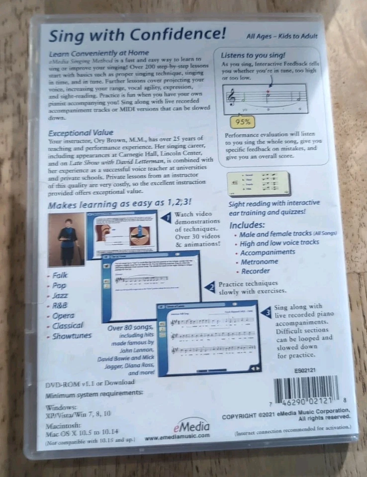 eMedia Singing Method for Windows ES02121 - Image 2 of 4