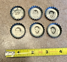 lot of 6 1981 Coke Coca-Cola Bottle Caps NFL football Dan Fouts Joe Greene +