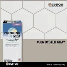 Custom Polyblend Plus Non-Sanded Grout - #386 Oyster Grey - 10 lb