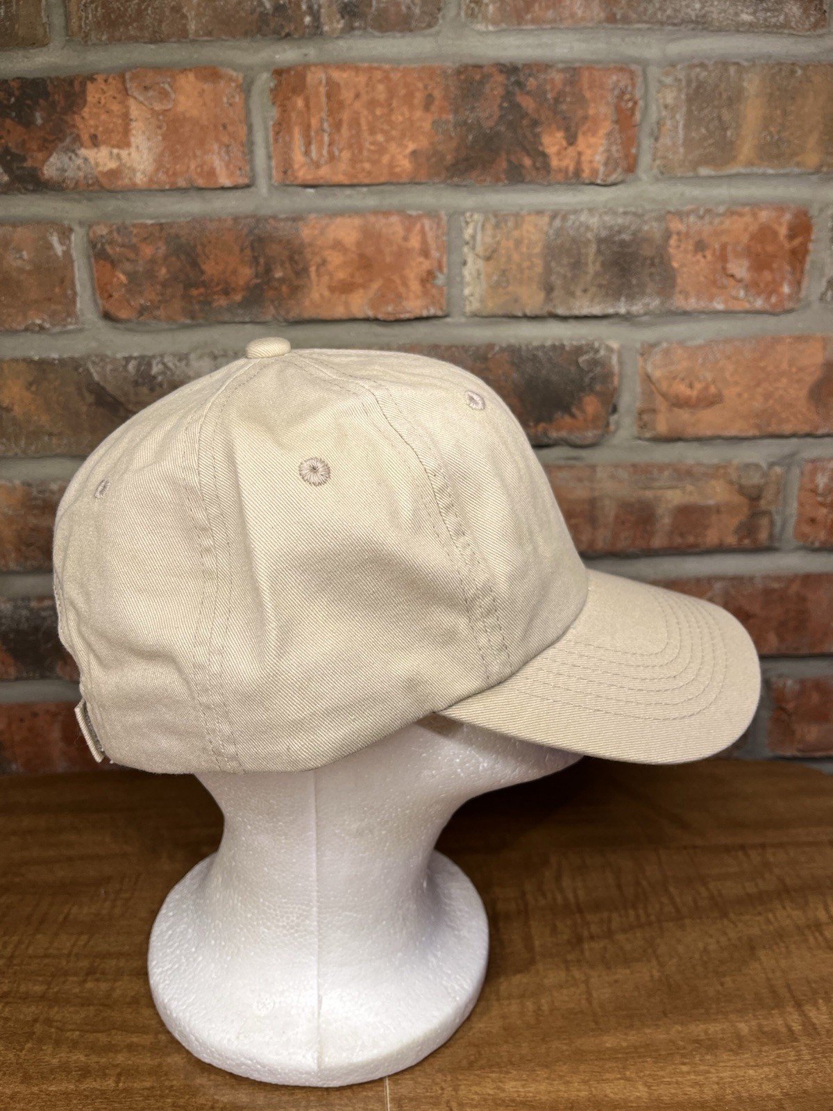 Plain Blank Solid Beige Tan Strapback Outdoor Cap… - image 2