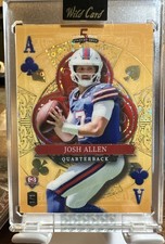 Josh Allen | Jalen Hurts Stacked Deck Wild Card 1/1 Back To Back Gold Sparkle