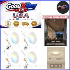 Sunco 6 Inch LED Recessed Lights 4-Pack Dimmable CCT 965LM Ultra-Thin