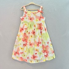 Janie Jack - girls Butterfly garden dress sleeveless 100 cotton sundress SZ 6
