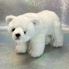 Plush Polar Bear Demdaco Super Soft Cute Cuddly White 11" Long