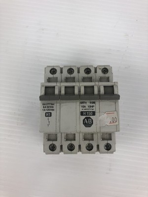 Allen Bradley H150 Circuit Breaker 1492-ACB 1492-CB3 4 Pole