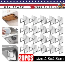 4-Pack Stainless Steel Sink Sponge Holder – Adhesive Kitchen Caddy Organizer Set