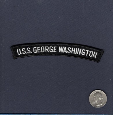 CVN-73 USS GEORGE WASHINGTON US NAVY Aufnäher Ship Squadron Rocker