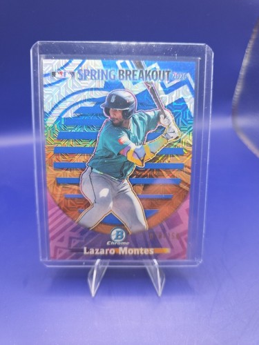 2026 Bowman Chrome #SB-223 Lazaro Montes Spring Breakout BlueMojo /150 