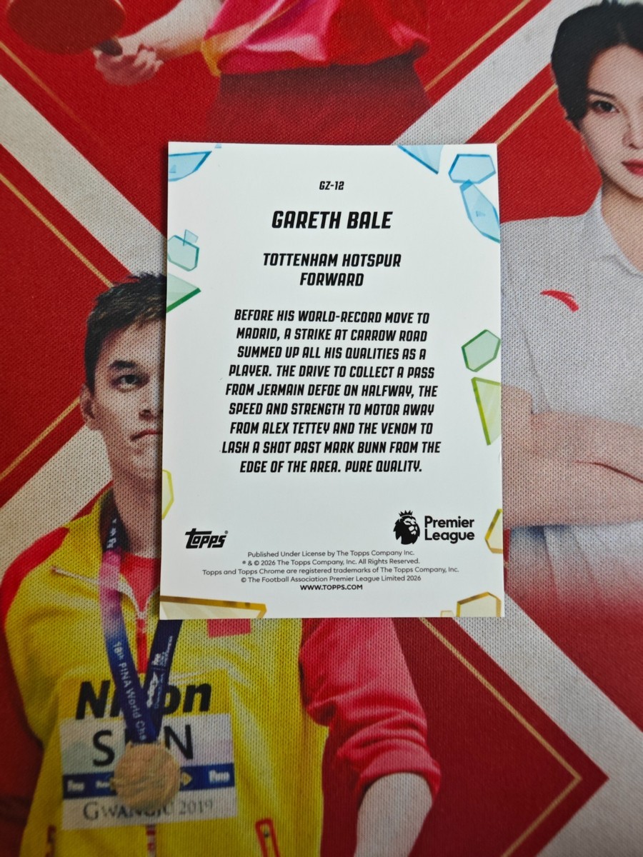 2025-26 Topps Chrome Premier League Insert Golazo Gareth Bale | eBay