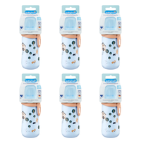 6 X 1 St. Babylove Trinkhalmflasche Blau, 330 Ml
