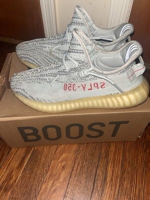adidas Yeezy Boost 350 V2 Blue Tint Gray Primeknit Men's Low Top Sneakers