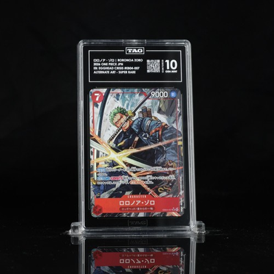 #ad Bandai One Piece Roronoa Zoro EB04 007 JP Super Rare Alt Art TAG 10 $110.00