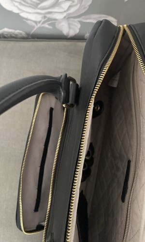 Stackers Plain Black Laptop Handbag No Shoulder Strap - 第 3/11 張圖片