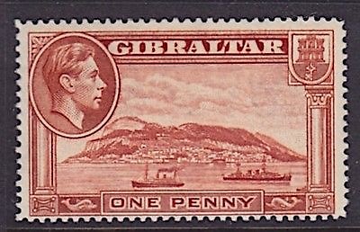 GIBRALTAR 1938 MINT H SC #108a KGVI PERF 14 CAT $27.50 - Picture 1 of 2