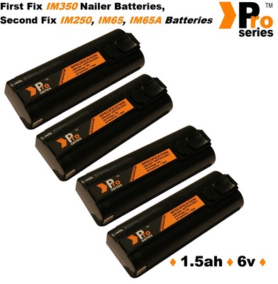 4 x Ersatz Akkus 1,5Ah Pro-Serie für Paslode IM350/350+/65