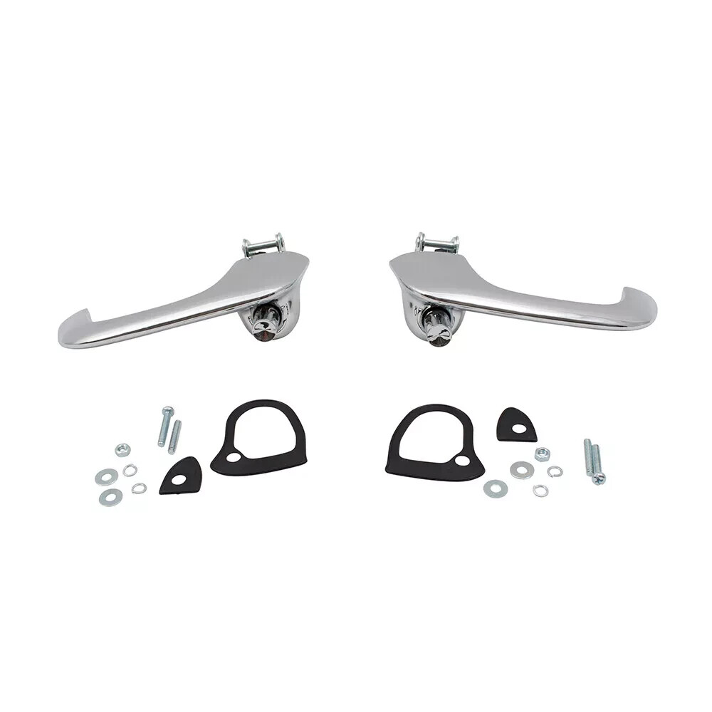1967-68 FORD MUSTANG COUPE FASTBACK CONVERTIBLE CHROME EXTERIOR DOOR HANDLES KIT