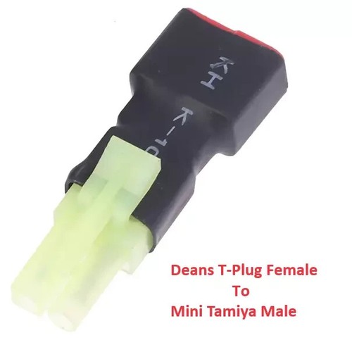 Deans T Plug to Mini Tamiya Female Male Adapter RC Battery Connector T-Plug - Picture 11 of 11