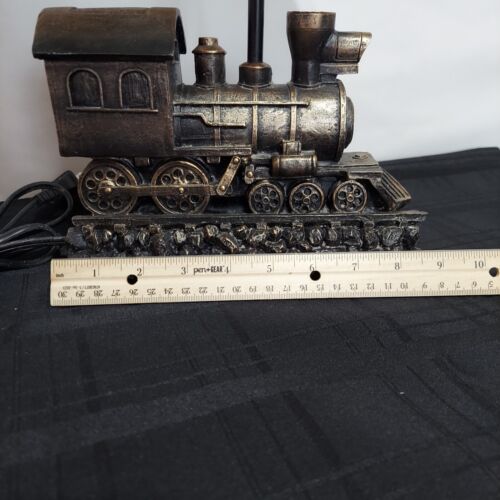 Light in the Tunnel Steam Engine Train Table Lamp with Shade 19"x13" - Picture 17 of 21
