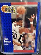 David Robinson 1991 Fleer League Leaders Basketball Card #225 San Antonio Spurs