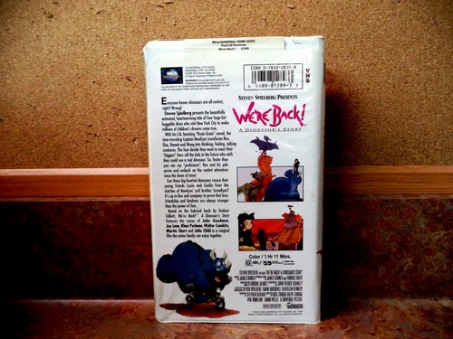 WE'RE BACK, A DINOSAUR'S STORY (VHS 94) Vcs John Goodman, Jay Leno, Rhea Perlman - 第 2/5 張圖片