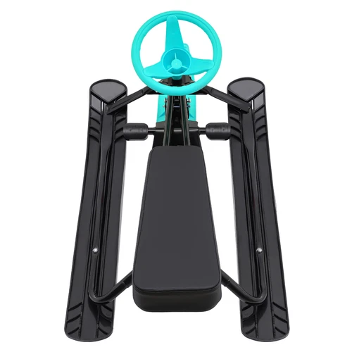 Snow Racer Winter Ski Sled Snow Sled W/ Steering Wheel For Kids Adults Outdoor - Picture 6 of 6