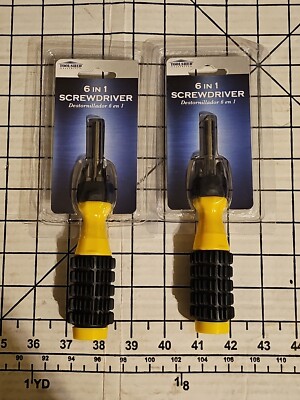 TOOLSHED 2 Pack  6 in 1 Multi-bit Screwdriver