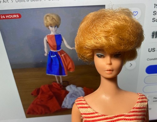 *NEUWERTIG* VINTAGE 1964 BARBIE DOLL with BLONDE BUBBLE CUT HAIR: Mattel Doll #850 - Bild 18 von 24