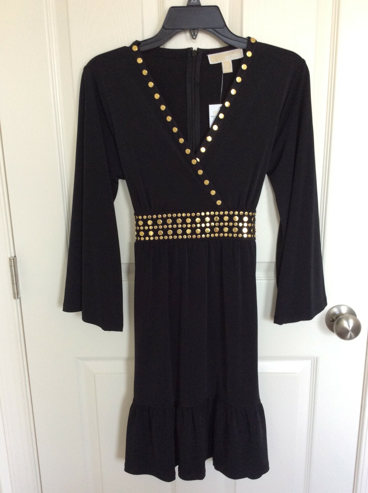 Michael Kors Black Dress With Studs Maxi Dresses Jersey Dress Michael Kors  Black Dress With Silver