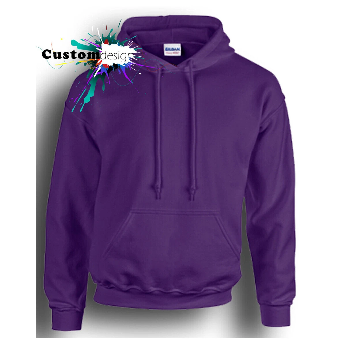 Gildan hoodie purple sales