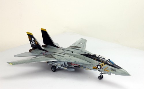 PreSale 1:48 ProBuilt Model USN F-14A Tomcat Jolly Roger - Picture 11 of 24