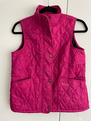 barbour pink gilet girls size xxl (14/15 yrs) UK