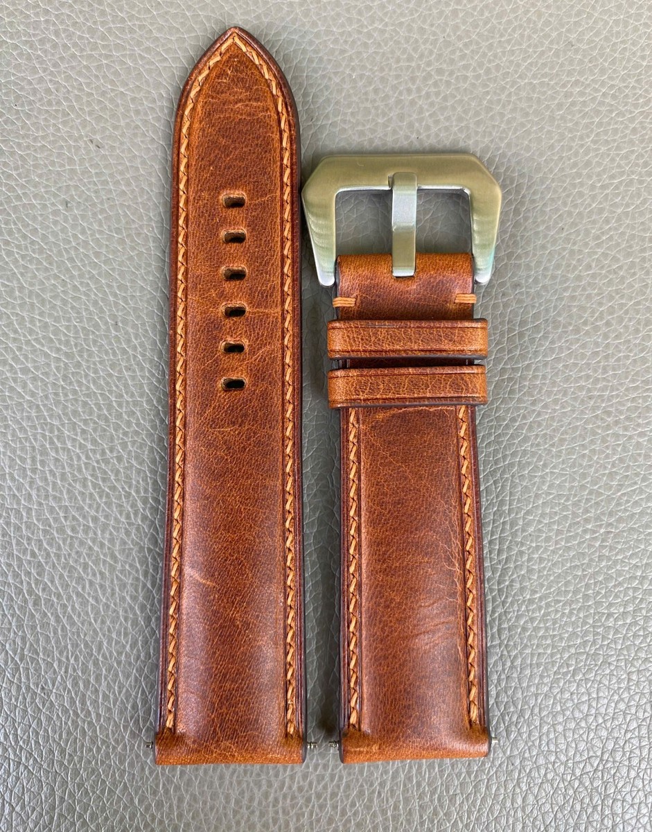 Cinturino Per Orologio In Pelle Di Mucca - Nero - 10 Mm - Foto 12