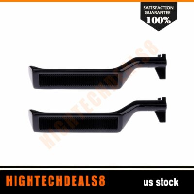 2x Black Metal Interior Door Handles - Left Side For Ford Bronco, F150, F250, F250 (1980-1998)
