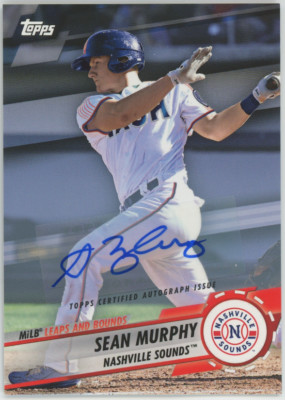 Sean Murphy 2019 Topps Leaps And Bounds Auto /50 #LB-SM Oakland Athletics 23544