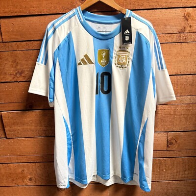 ウェア Argentina Soccer Uniform Messi Size XL 2024/25 Argentina Home Jersey #10 Messi XL Adidas Copa America