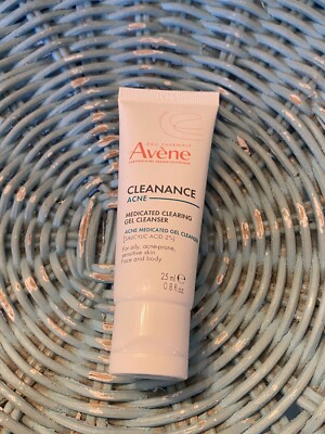 Eau Thermal Avene Cleanance Acne Clearing Gel Cleanser  exp4/25 Travel .8oz NEW