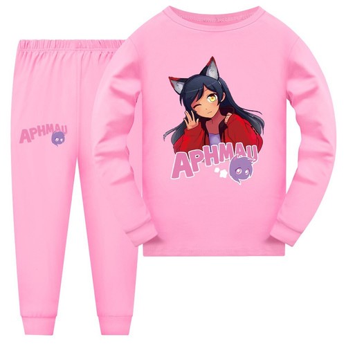 Girls Aphmau Cartoon 2-Piece Pyjamas Pjs Nightwear Printed Sleepwear Homewear - Picture 12 of 21