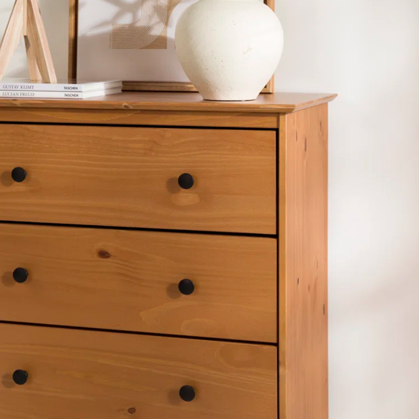 The 4 Drawer Caramel Dresser Chest Counds Out Your Bedroom eBay