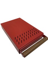 AlTaGru Kaffeesatz Schublade Profiline S rot beschichtet (RAL 3003 matt)