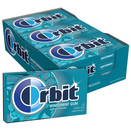Wrigley's Orbit Wintermint Sugarfree Gum, 12/PK