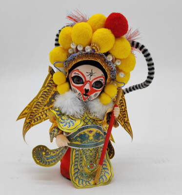 Handgefertigte chinesische Peking Peking Oper Seidenfigur Sonne Wukong (孫悟空) Affenkönig