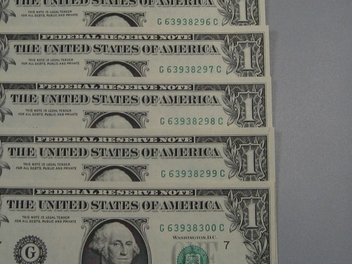 11 Consecutive CU Crisp 1974 FRN Notes # G 63938290 - 300 C. #13 - Picture 3 of 8