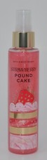 1 NEW BATH  BODY WORKS STRAWBERRY POUND CAKE DIAMOND SHIMMER MIST SPRAY 4.9 OZ