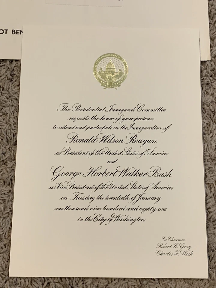 1981 COMMERATIVE INVITATION WITH MFG PROBLEMS LETTER AND ORIGINAL ENVELOPE - Image 4 of 4