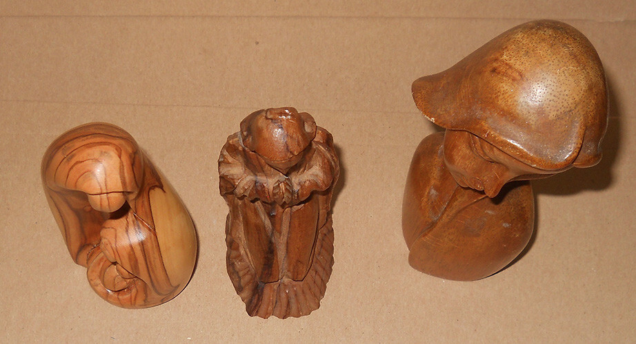 Vintage Carved Wooden Sculptures eBay