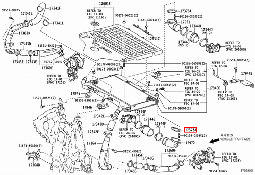 Genuine Lexus LX450 d VDJ201 Air Tube Gasket - Picture 5 of 6