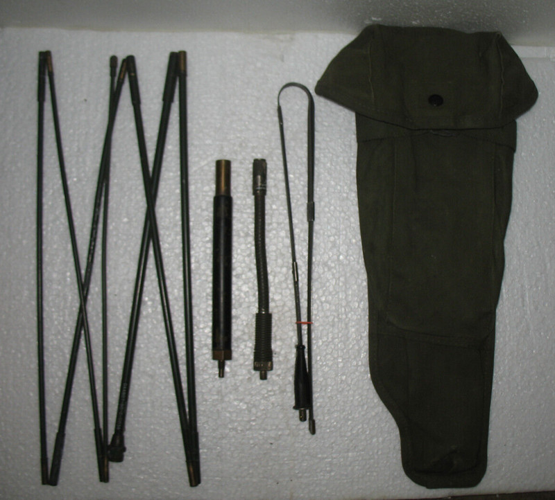 US Military Radio Antenna AT-271I/PRC 6Z990 DAAB07-90-C-U038 and Equipment w/bag