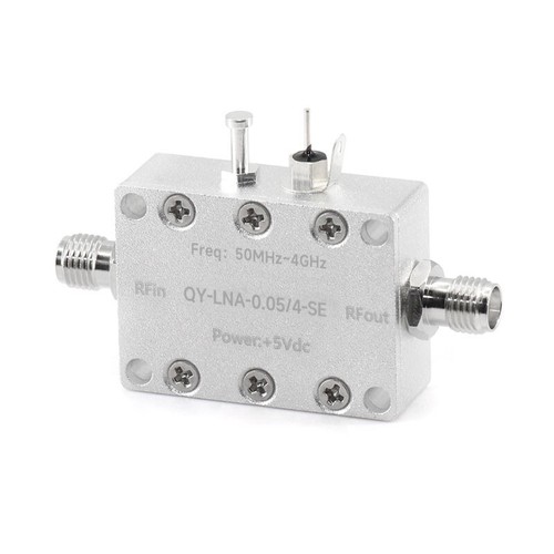 50MHz-4GHz LNA Low Noise Amplifier Aluminum 30dB Microwave Receiving LNA 5V - 第 2/2 張圖片