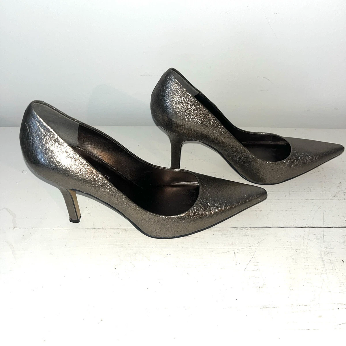 Dark metallic hotsell heels