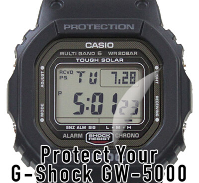 For Casio Gshock GW 5000 HD Clear Crystal Protector Anti Scratch Set of 2